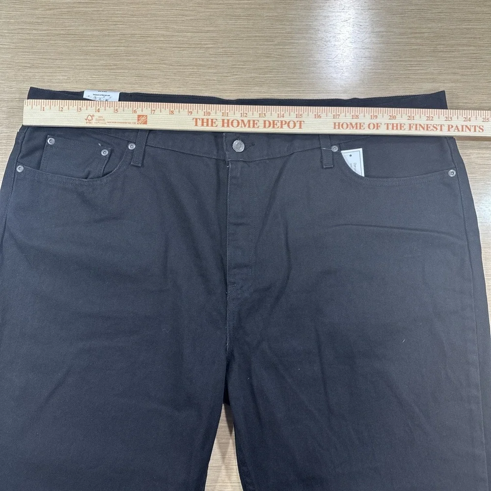 NWT George Men's Slim Straight Leg Jeans‎ Black Size 46x30 Classic Look Denim